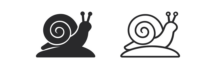 snail snail on tiny hill sunrise background