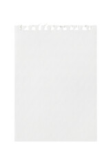 Blank torn notebook page