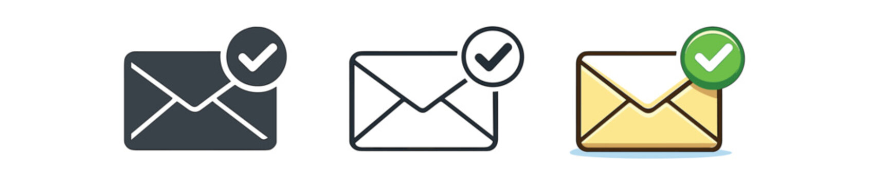 productivity inbox zero concept with tidy envelope