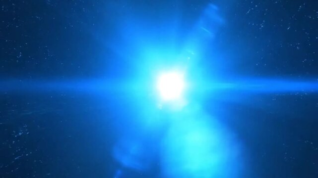 Blazing cosmic entity bursting through time