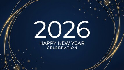 New year celebration year 2026 abstract festive background