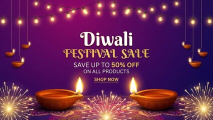Diwali festival sale save up to 50 percent off announcement
