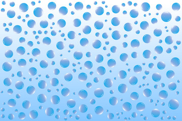 Blue Water Droplets Abstract Pattern Fresh Background