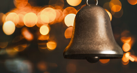 Vintage Bell with Warm Bokeh
