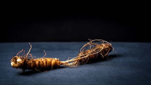 Medium shot of symbiotic mycelium threads interwoven with plant roots showcasing natural partnerships that boost soil vitality and plant growth.