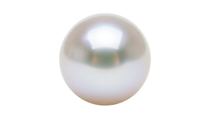 Lustrous white pearl isolated PNG on transparent background, elegant gem for jewelry design and luxury branding projects