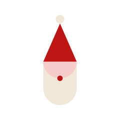 Geometric Christmas element. For invitation, poster, postcard, advertisement. Vector illustration, flat design