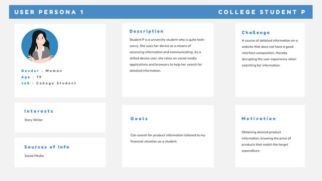 user persona template female