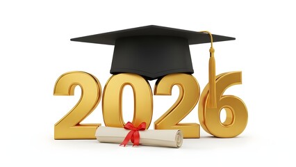 Graduation celebration 2026 with cap and diploma