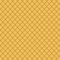 Wafer texture vector seamless pattern print background. ice cream cone texture, sweet dessert wafer pattern. Waffle cone and wafer texture vector backgrounds. 