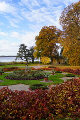 Obraz premium Stunning autumn landscapes on the Swedish countryside in Sörmland, Sweden
