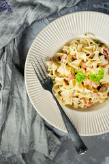 Tagliatelle mosse Carbonara