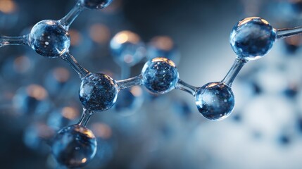 Abstract molecular structure close up
