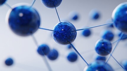 Abstract molecular structure science technology concept