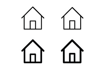 Simple house icons in a grid, representing home and real estate concepts