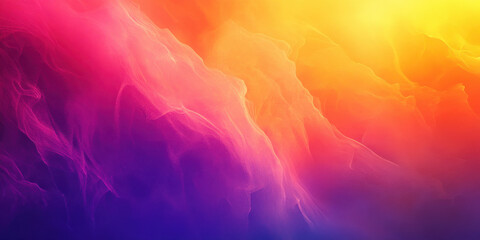 abstract gradient background with flowing wavy lines in vibrant pink purple orange yellow and red colors