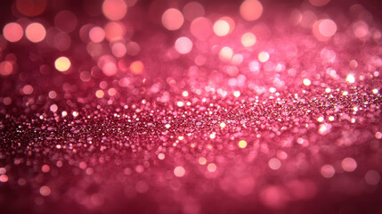 pink bokeh glitter background with sparkling purple gradient and blurred light circles abstract texture