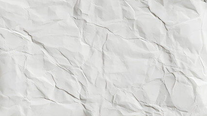 Fototapeta premium Close up of crumpled paper texture background. White wrinkled paper image. Vector design.