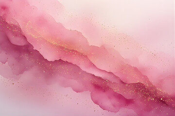 Fresh pink water drops create a sweet liquid splash pattern on a healthy red fruit texture for a nature-inspired watercolor design.