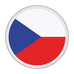 Fototapeta premium Czech Republic Flag Icon