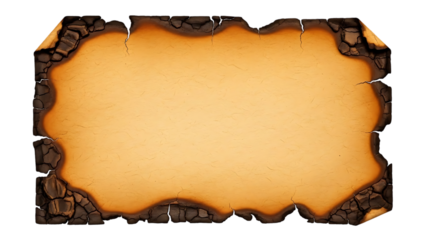 Burnt paper edge with copy space