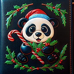 Christmas animal illustration