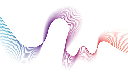 Colorful dynamic wave abstract background. Modern wave lines.