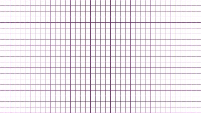 Seamless graph paper background animation with horizontal scrolling loop in 4K resolution