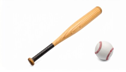 木製バットと野球ボール1