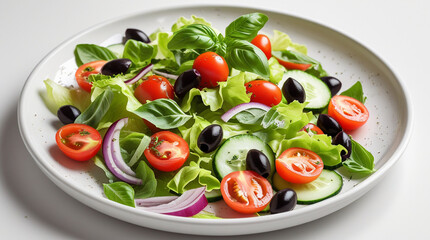 Fresh healthy homemade salad