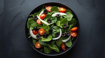 Fresh healthy homemade salad