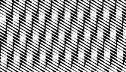 Black and white abstract geometric pattern with sporty motion effect for sporty and modern background. Vector Format Illustration 