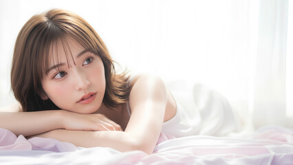 Luminance at Rest &mdash; A Portrait of Tranquil Beauty in Soft Daylight (Soft Radiance Portrait Series)