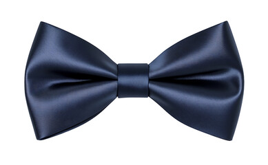 A close up of a shiny blue bow tie with a textured png 