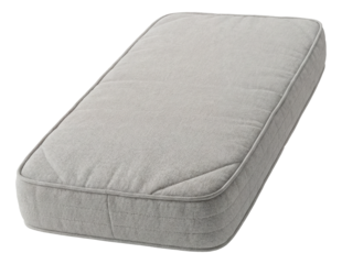 A compact crib mattress with a washable cover, perfect for urban living.