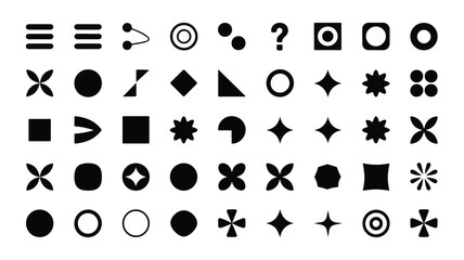 A diverse collection of minimalist vector icons, perfect for modern digital design and user interface applications