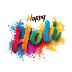Holi Splash: Vibrant hues burst forth in a celebratory explosion of color, heralding the joyous festival of Holi, a moment of happiness.