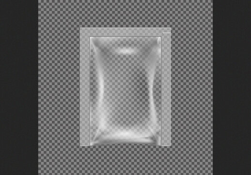 Transparent foil pouch with heat-sealed edges