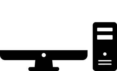 Desktop PC monitor icon

