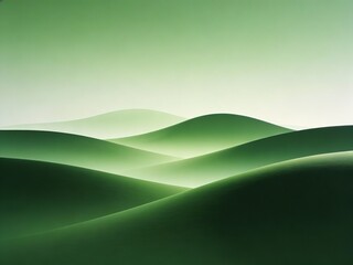 Obraz premium Green rolling hills landscape