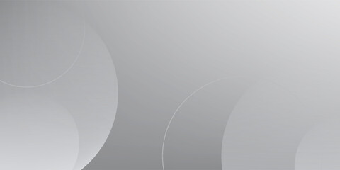 Abstract white and grey background with circles. Vector illustration