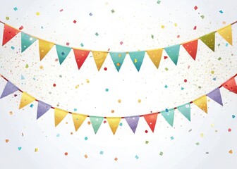 Confetti Garland with Banners