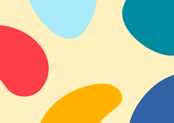 Abstract Colorful Organic Shapes Background