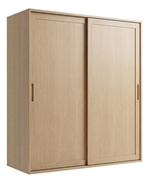Space-saving children's wardrobe with sliding door, ideal for small shared rooms.