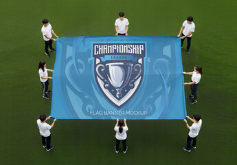 Banner Flag Mockup 03