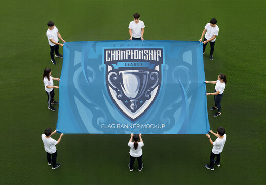 Banner Flag Mockup 03