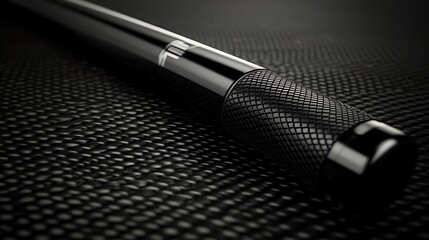 Sleek tool on textured surface.