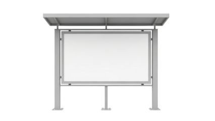 Modern outdoor advertising display with frame