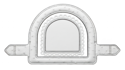 White metal decorative arch with intricate patterns