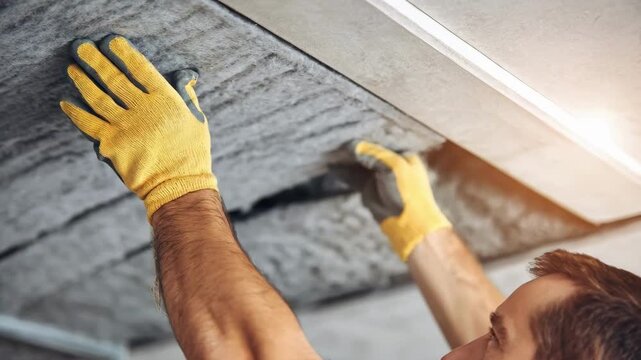 Specialist attaches HVAC filter designed to trap and remove invasive pests circulating through building air ducts